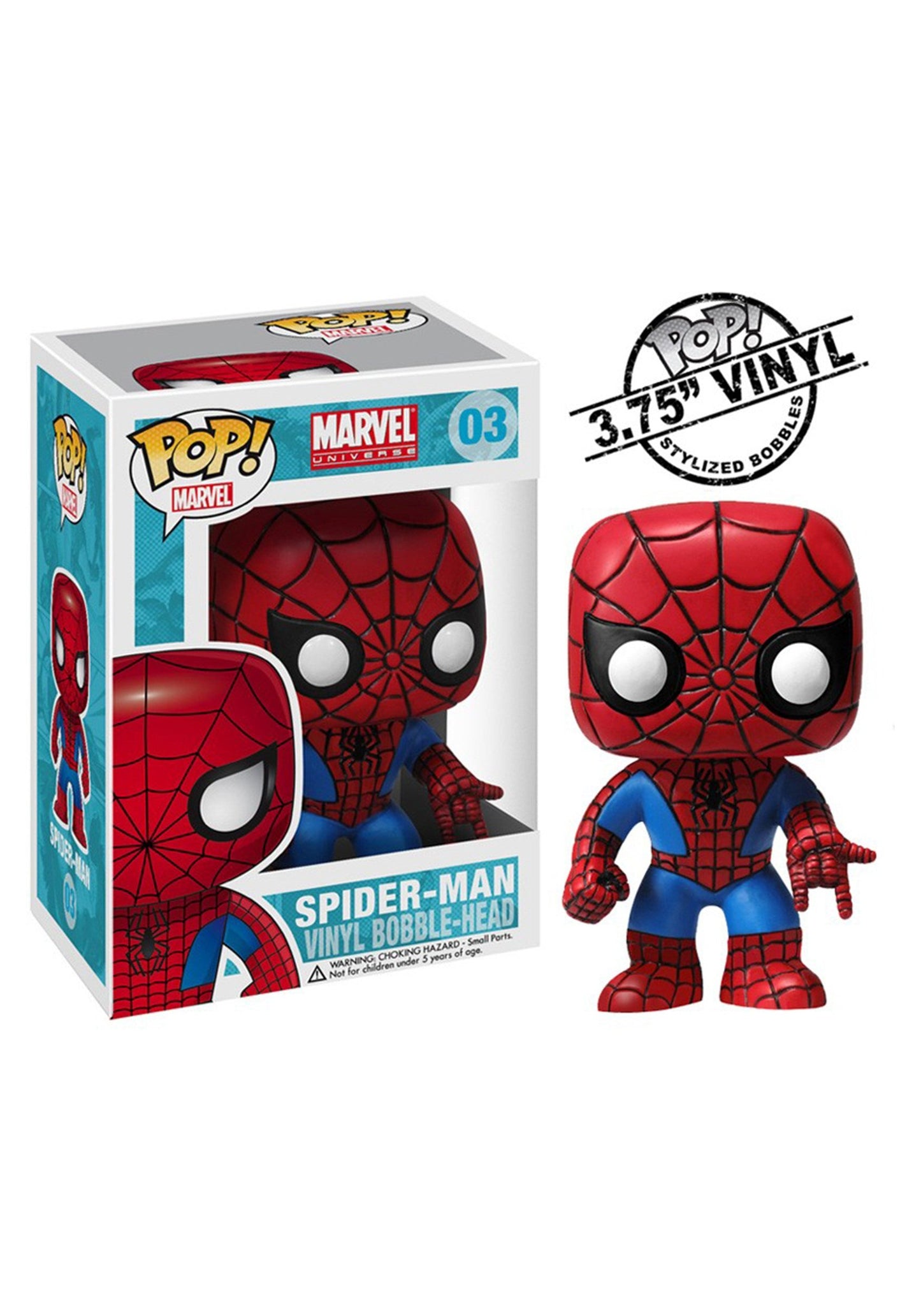 Funko Pop! Marvel 4 Inch Vinyl Bobble Head Figure - Spider Man