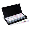drizzle Travel Mahjong Mini Set 20mm with Instructions - Portable 146 Tiles - for Beginners with 4PCS Racks 2 Pounds - Chinese Mah-Jong Game ??