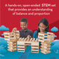 Keva Structures 200 Wood Building Planks Set - Building Toy Includes 200 Wooden Blocks And Idea Book - Ages 5 And Up