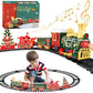 Gretex Electric Train Set With Light For Toddlers Age 3 4 5 Year Old: Christmas Train Sets For Around The Tree With Adjustable Sound And Music Christmas Birthday Gift For Kids Age 6 7 8+