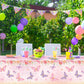 Staraise 3PCS Butterfly Tablecloth,Butterfly Disposable Plastic Table Covers,Watercolor Spring Themed Butterflies Birthday Decor