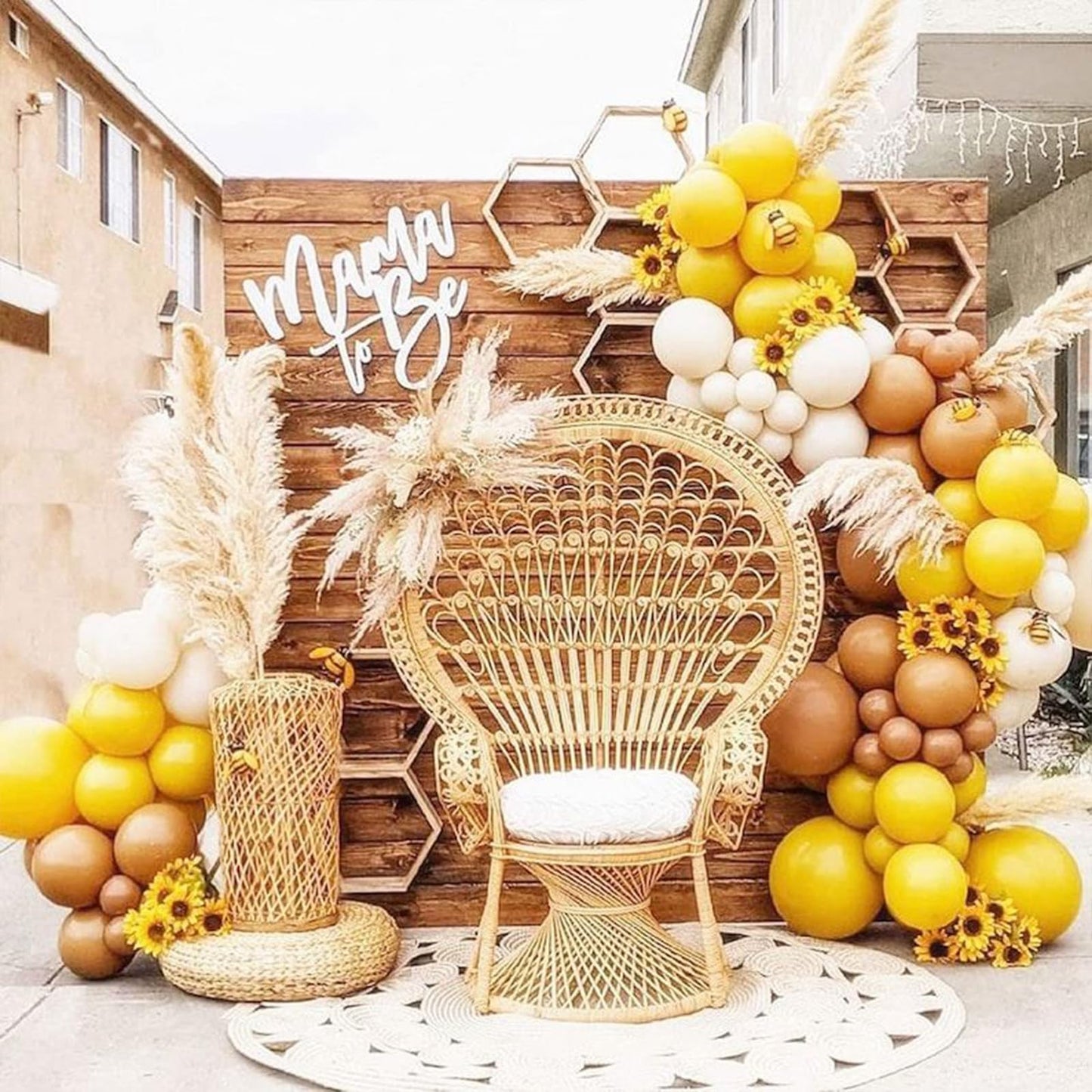 Partywoo Boho Yellow And Orange Balloons, 138 Pcs Burnt Orange Balloons And Mustard Yellow Balloons Different Sizes Pack Of 18 Inch 12 Inch 10 Inch 5 Inch For Balloon Garland Arch As Party Decorations