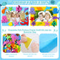 Marsui 232 Pieces Summer Ocean Beach DIY 5 x 7 Picture Frame Craft Kit 32 Summer Under The Sea Felt Photo Frames and 200 Foa