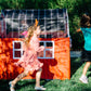 Pacific Play Tents 60810 Barnyard Playhouse Tent, 48'' X 38'' X 48'', Multi