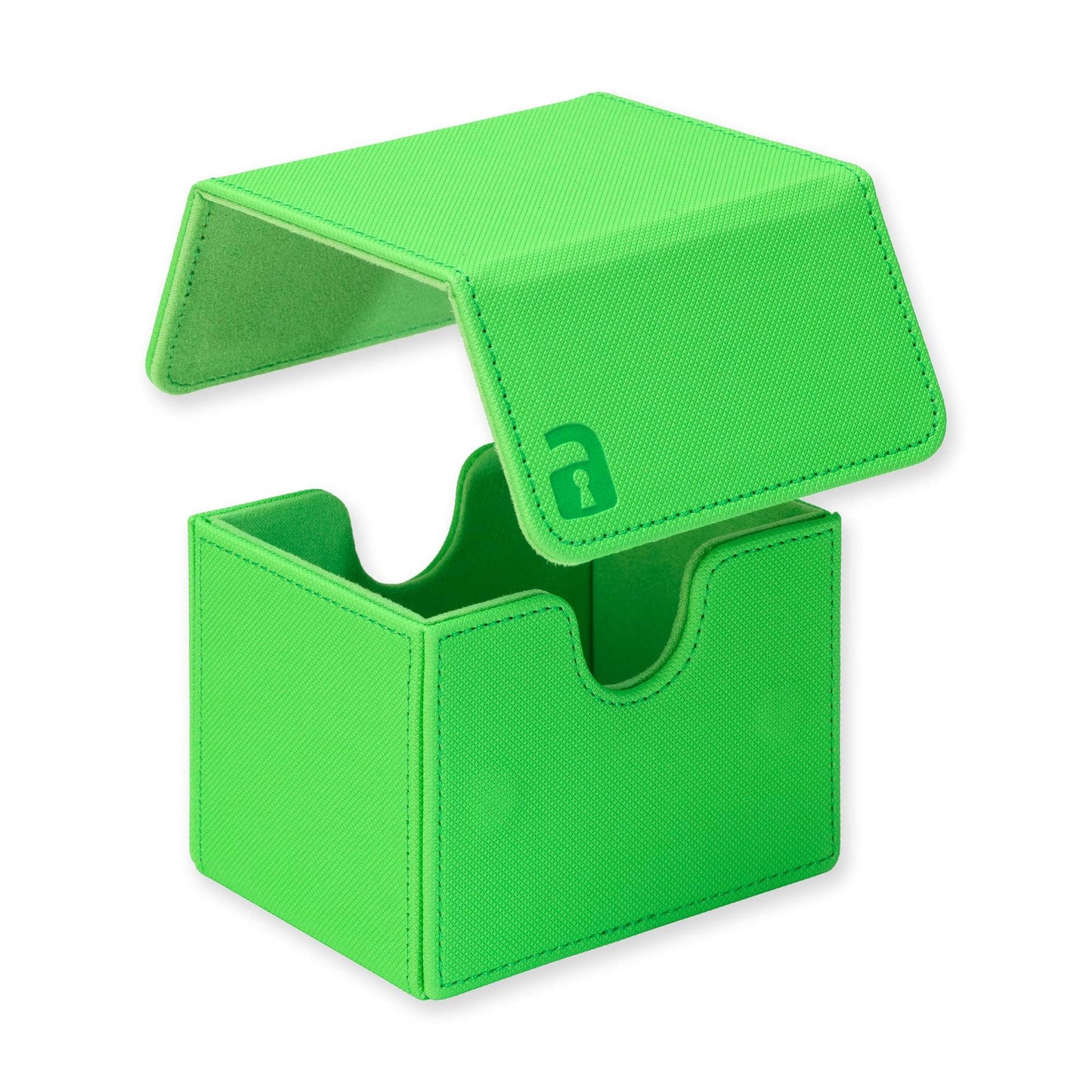 Vault X Trading Card Sideloading Deck Box  100+ sleeved cards  enhanced Exo-Tec Material  Card Holder Storage Box  Detachable Magnetic Lid  for MTG Commander Game  TCG (Neon Green)