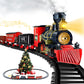 Shemira Christmas Train Set, Train Toys For Boys Girls,Toy Train With Light Smoke And Sound,Steam Train Set For Around Christmas