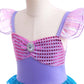 Aukidwld Little Girls Mermaid Costume Dress up Cosplay with bag accessories Halloween Christmas Birthday Gift 6-8Years