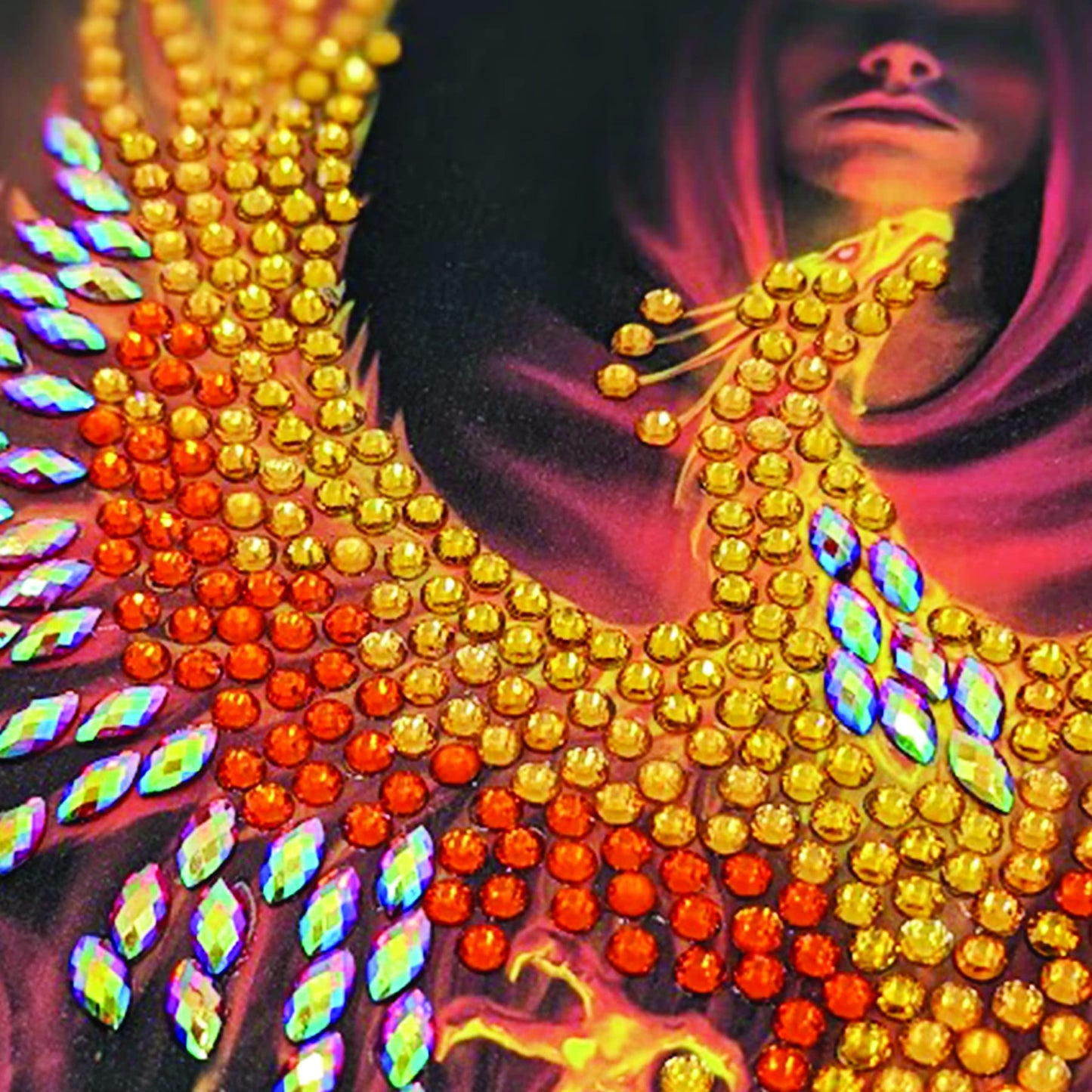 Crystal Art Diamond Painting Notebook - Phoenix Rising Notebook Kit - Create a Sparkling Notebook Cover using Crystals - For age