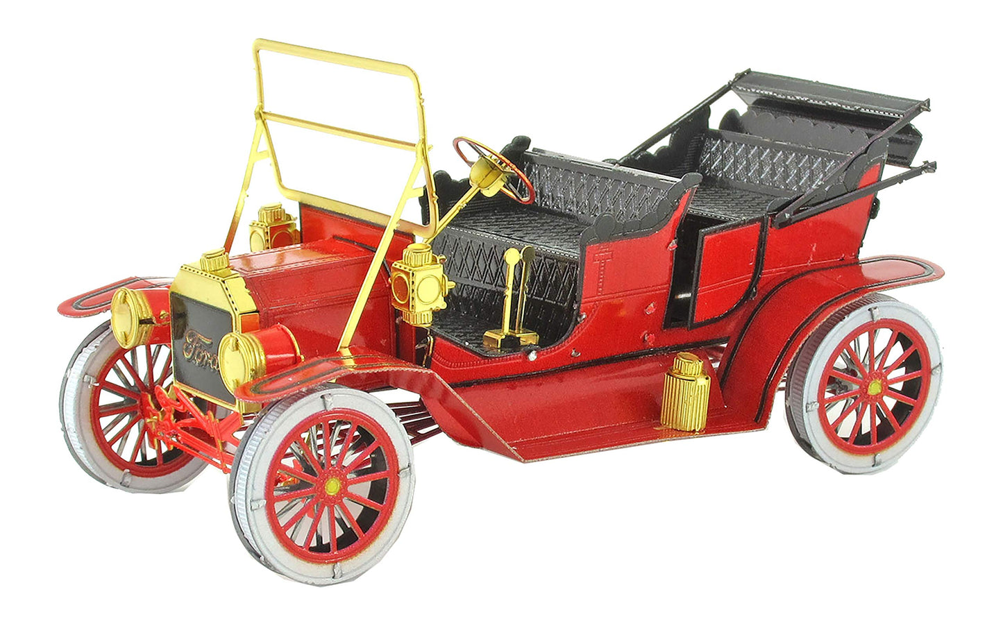 Fascinations Metal Earth Red Ford 1908 Model T 3D Metal Model Kit