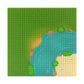 Feleph Classic Baseplate With River And Grassland Pattern Base Plates For Building Blocks 10 X 10 Inches Compatible With Major B