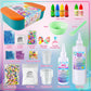 YOPINSAND DIY Slime Kit for Kids - Glimmer, Crunchy & Foam Slime, 18.1x8.1x25.3cm, Includes Mermaid Add-ins, Party