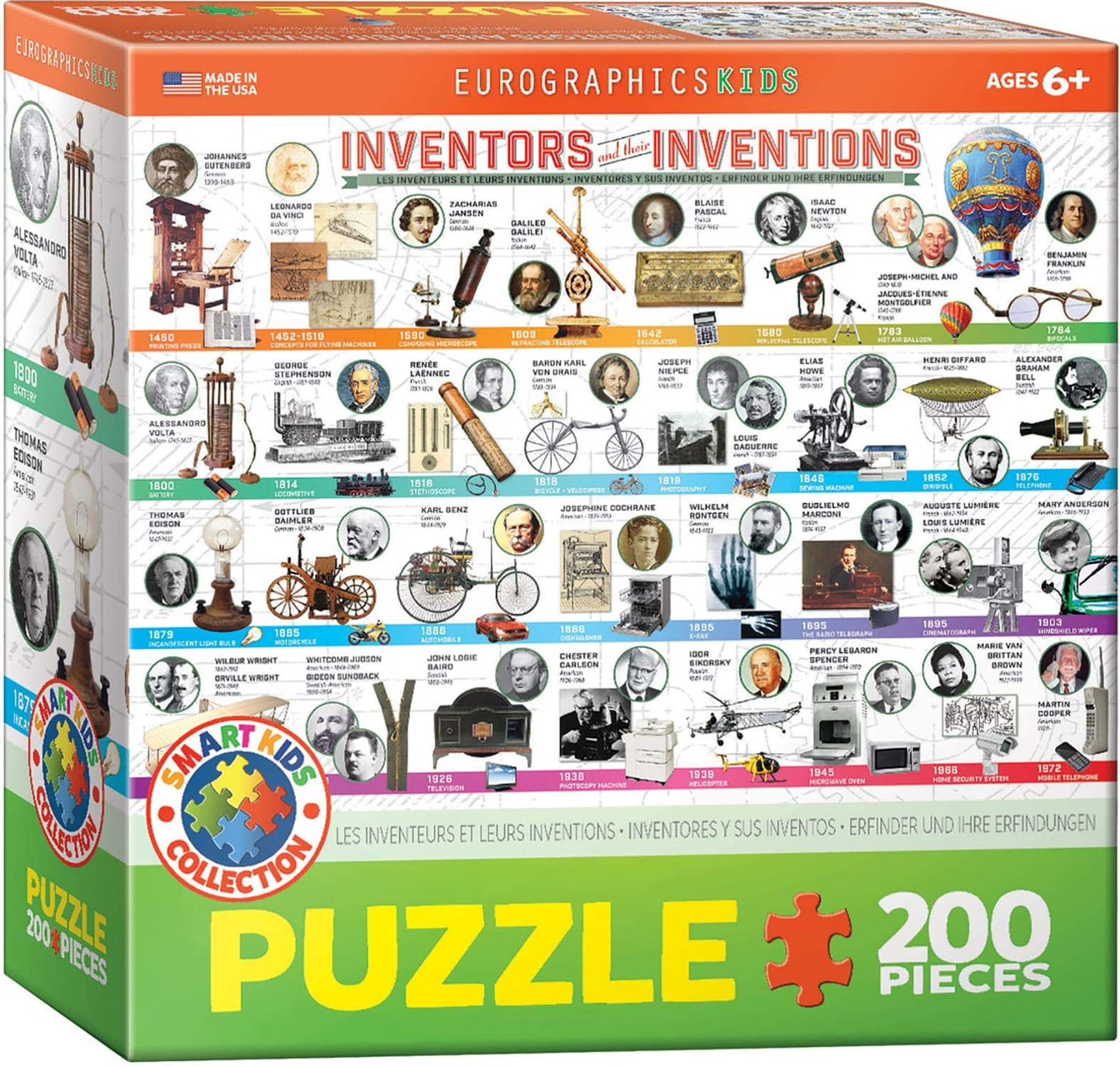 Eurographics Great Inventions Jigsaw Puzzle (200-Piece)