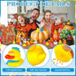 Leyndo 100 Pcs 2'' Rubber Ducks Party Favors Assorted Toy Bulk Mini Floater For Kids Trick Or Treat Supplies Goodie Bag Fillers