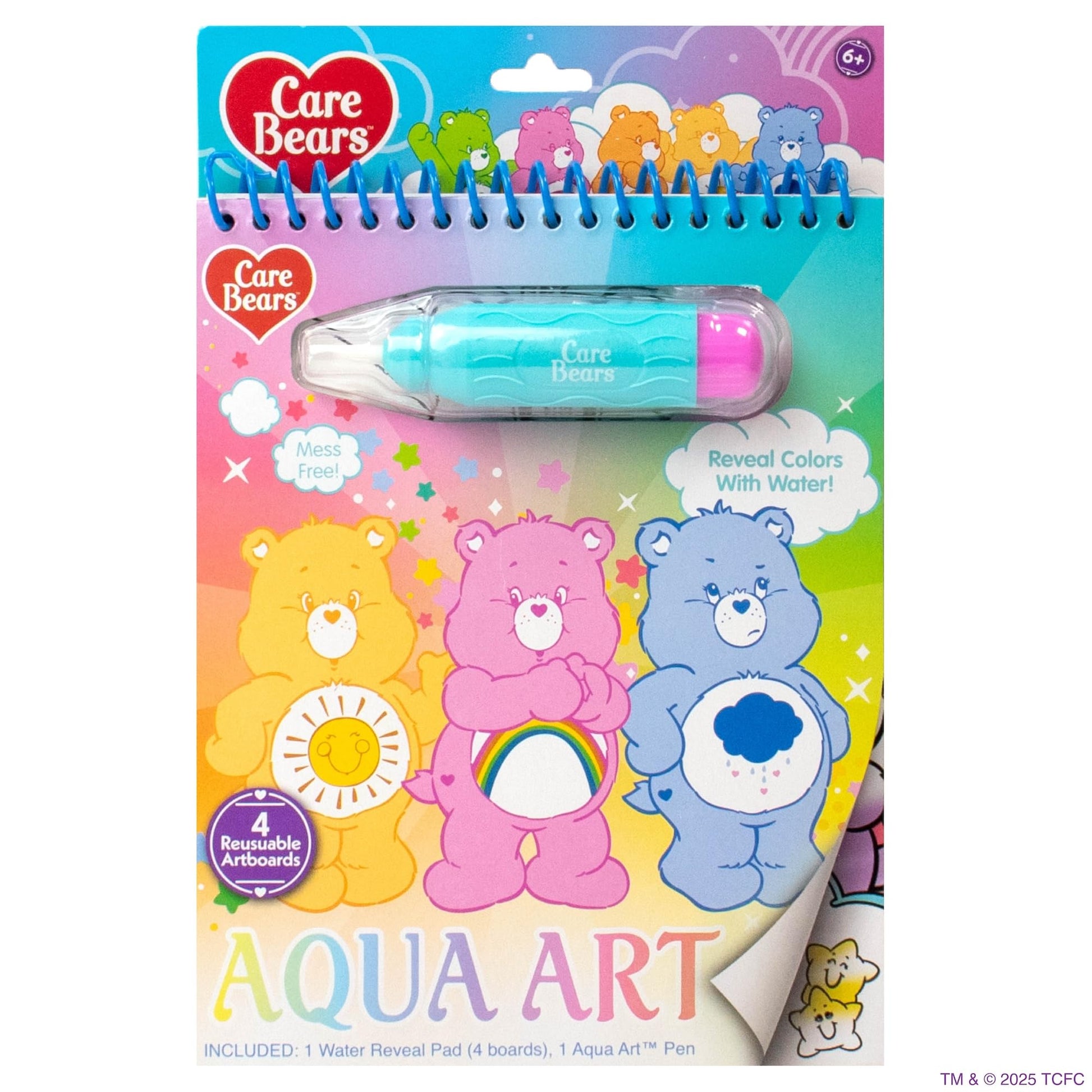 Care Bears Aqua Art, Paint With Water Books for Kids, Reusable Water-Reveal Activity, Mess Free Coloring for Toddlers, Fun Toddl