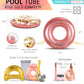CoTa Global Inflatable Pool Float Tube Confetti 36 Inches enhanced Swim Ring Heavy Duty Vinyl Flotation Pool Floats Toy for The Beach  Party  Vacation  UV Resistant - Pool Party (Rose Gold)