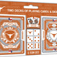 Masterpieces Game Day - NCAA Texas Longhorns 2-Pack Playing Cards & Dice Pack - Officially Licensed Set for mature-themeds and Family