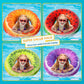 Jasonwell Inflatable Pool Floats - 3 Pack Fruit Swim Rings, Multicolor Vinyl Floaties for Kids & Adults, Ideal for Pool & Beach Fun
