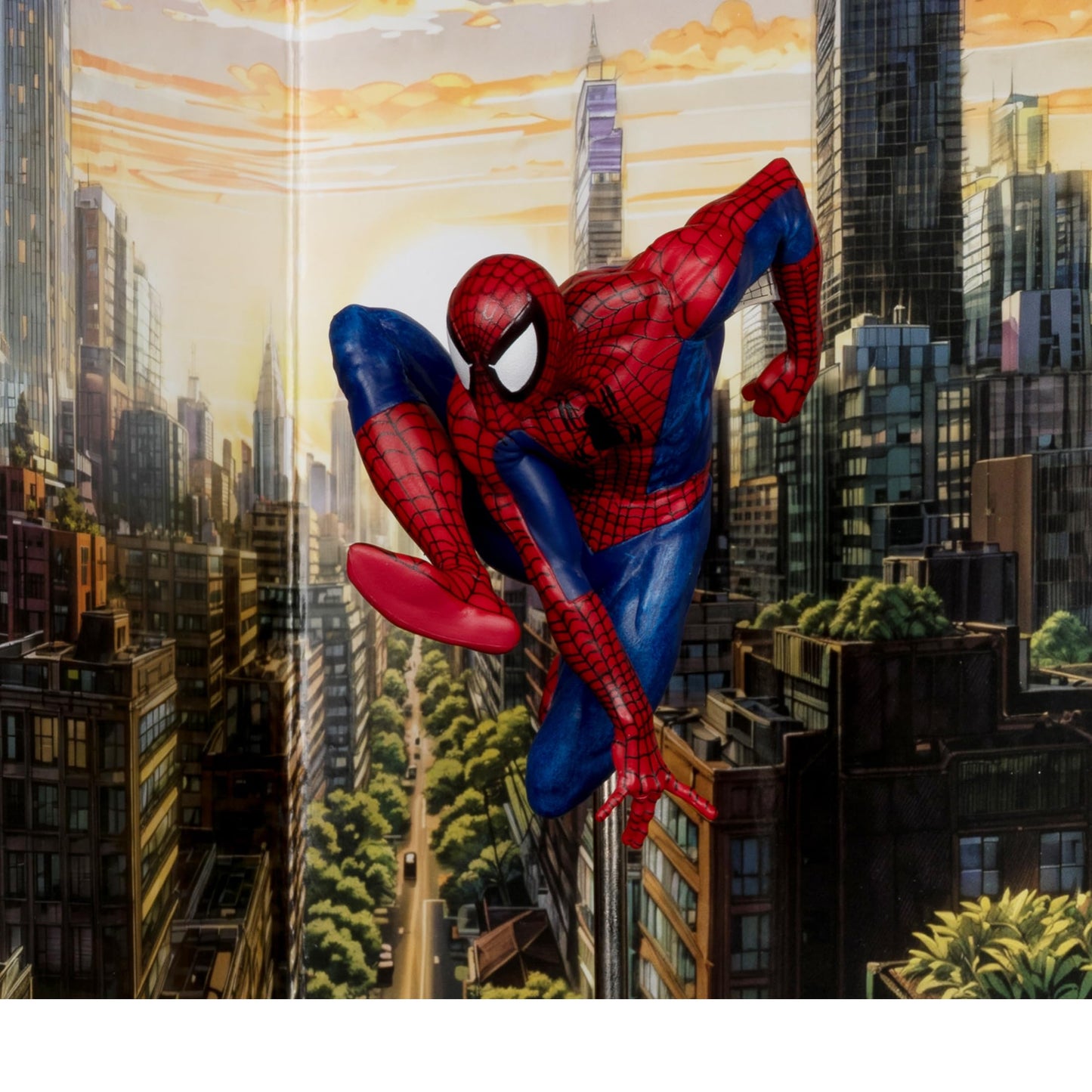 Mcfarlane Toys - Marvel Spider-Man 1:10Th Scale Posed Figure With Scene (Spider-Man #6)