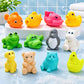 Vikrida Floating Baby Bath Toys for Kids | Chu Chu Sound NonToxic Rubber Squeeze Bathing Toys for Toddlers & Babies (Multicolou