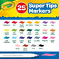 Crayola Super Tips Coloring Art Case With Coloring Pages, Kids Gift, 65+ Pieces, Packaging May Vary