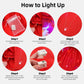 Uplus ME Light Up Princess Dress Girls Elsa Costume Dress Kids Halloween Birthday Christmas Party Dress Up Outfit (5-6Y/130)