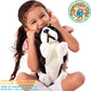 TigerHart 12 Inch Baxter The Boston Terrier Plush Dog Toy - White Soft Stuffed Animal