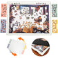 Playboda 1000-Piece Rotating Plastic Puzzle Board, 30"x22", Portable Jigsaw Table with Drawers, Ideal Gift for Adults