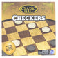 The Canadian Group Classic Games Wood Checkers Set | Board & 25 Game Pieces