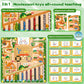 Montessori Magnetic Maze Board - Wooden Drawing Board with Magnetic Beads for 3+ Year Old Kids - Educational Learning Toys