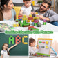 hunloot Magnetic Building Blocks Travel Toys for Kids Ages 4-8, Toddler Magnetic Cubes STEM Learning Set with Iron Storage Box -