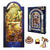 Ourmiao Book Nook Kit Interstellar, Diy Booknooks Kit For Adults Teens With Sensor Lights, Bookshelf Diorama Miniature Scenes In