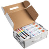 Prang Oval Pan Watercolor Set Master Pack, 8 Assorted Colors, 12 Refill Trays, 24 Paint Sets