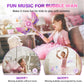 Dolanus Bubble Wands For Kids Girls - Bubble Machine With 7 Bubble Solutions & 3 Aa Batteries, Led Light & Music, Outdoor Party