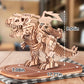 Miebely 3D Wooden Puzzles For Adults - T-Rex Dinosaur Model Kits Can Walk And Roar, Mechanical Dinosaur Toys For Boys Kids Ages