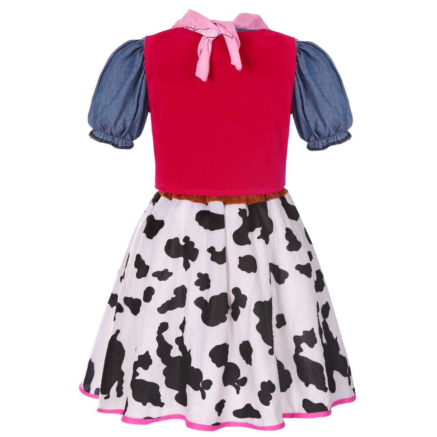 Doxrmuru Cowgirl Costume For Girls Halloween Western Rodeo Dress Up Outfit With Cowgirl Hat 5-6 Years
