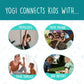 YOGi FUN Kids Yoga Cards Kit with Illustrations  Rhyming Poems  Birthday Activity and 2 DIY Dice