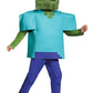 Disguise Zombie Deluxe Child Costume, Green, Large (10-12)