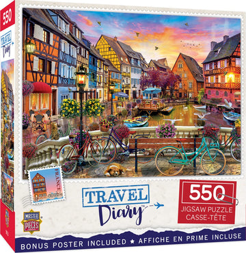 Baby Fanatics 32244: Travel Diary - Cycling At Colmar France 550Pc Puzzle