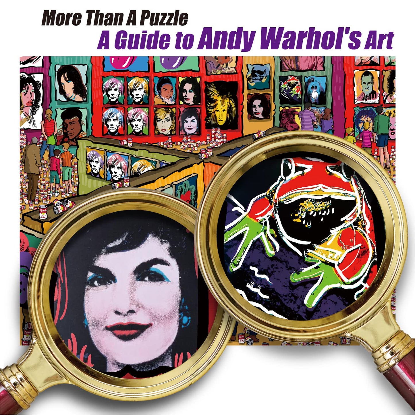Antelope - 500 Piece Large Format Jigsaw Puzzle For Adults, Andy Warhol Jigsaw Puzzles 500 Pieces, Large Pieces, No Dust Puzzles