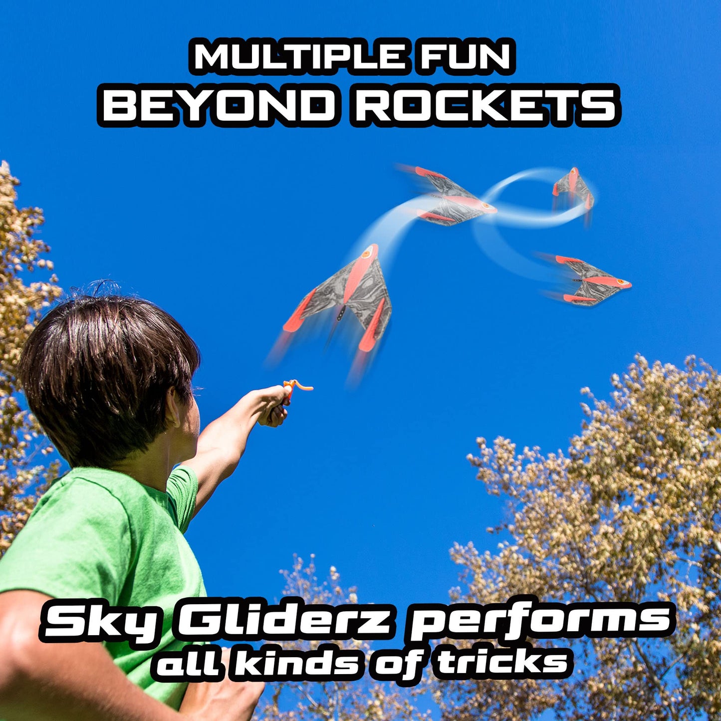 Zing Launching Combo Fun Pack - 2 Sky Ripperz, Heli Howler & Gliderz - Foam, Red/Green - Model ZA610-FF, Ages 8+