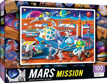 MasterPieces 100 Piece Licensed Jigsaw Puzzle for Kids - NASA Sunrise in Space - 11.5x15