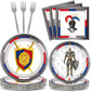 96 Piece Medieval Party Decorations Castle Birthday Paper Plates And Napkins Knights Party Birthday Supplies Favors For Boys And