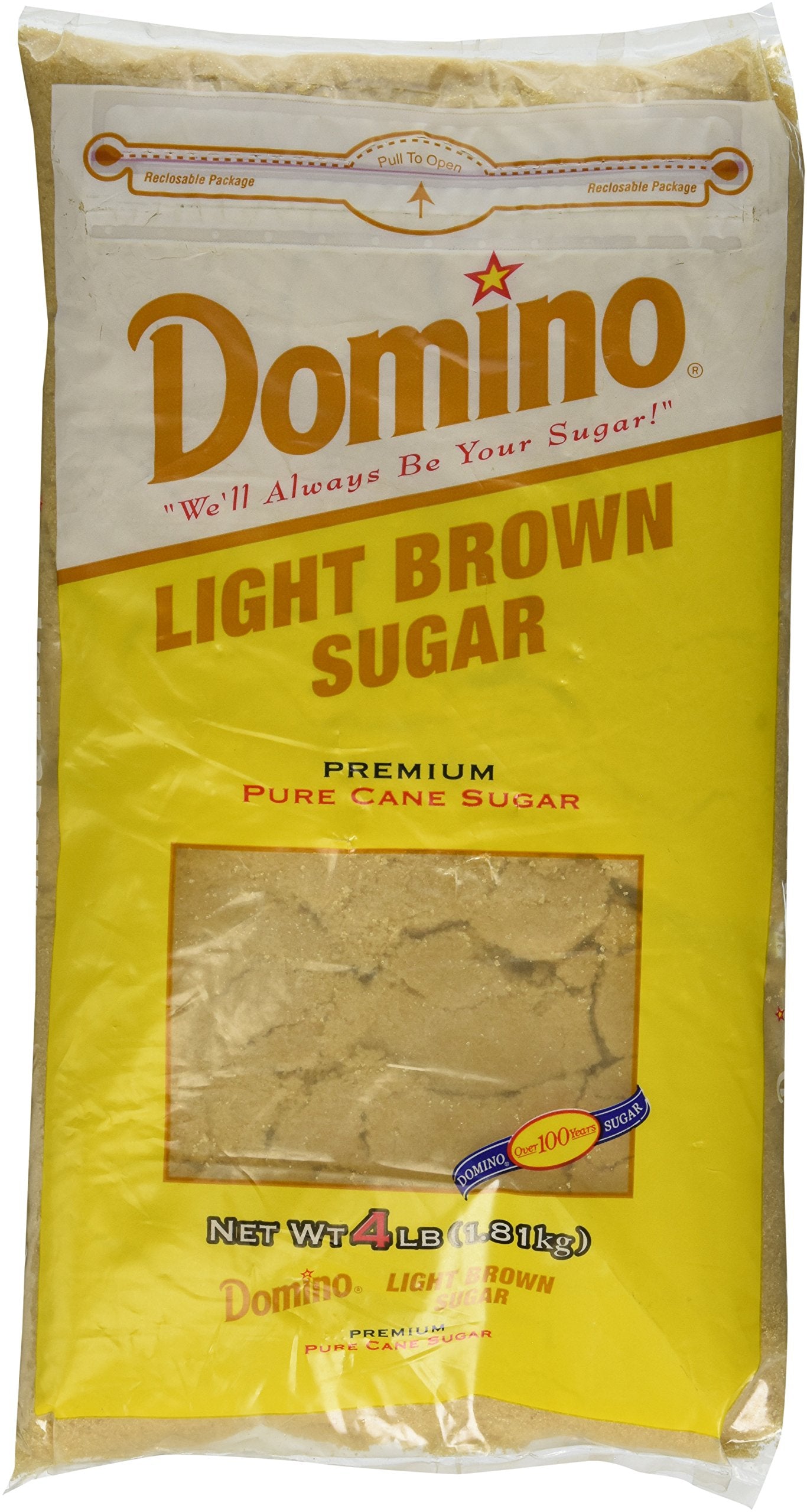 Domino Light Brown Sugar - 4Lb Resealable Bag