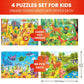 Quokka Puzzles For Kids Ages 4-6 - Set Of 4X60 Jigsaw Puzzles For Toddlers 3-5 - Animals Toys For Children 6-8 Yo - Gift Educational Game For Boys & Girls
