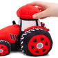 Toyland® 21Cm (8 Inch) Plush Farm Tractor - Boys Bedroom Decoration (Red)