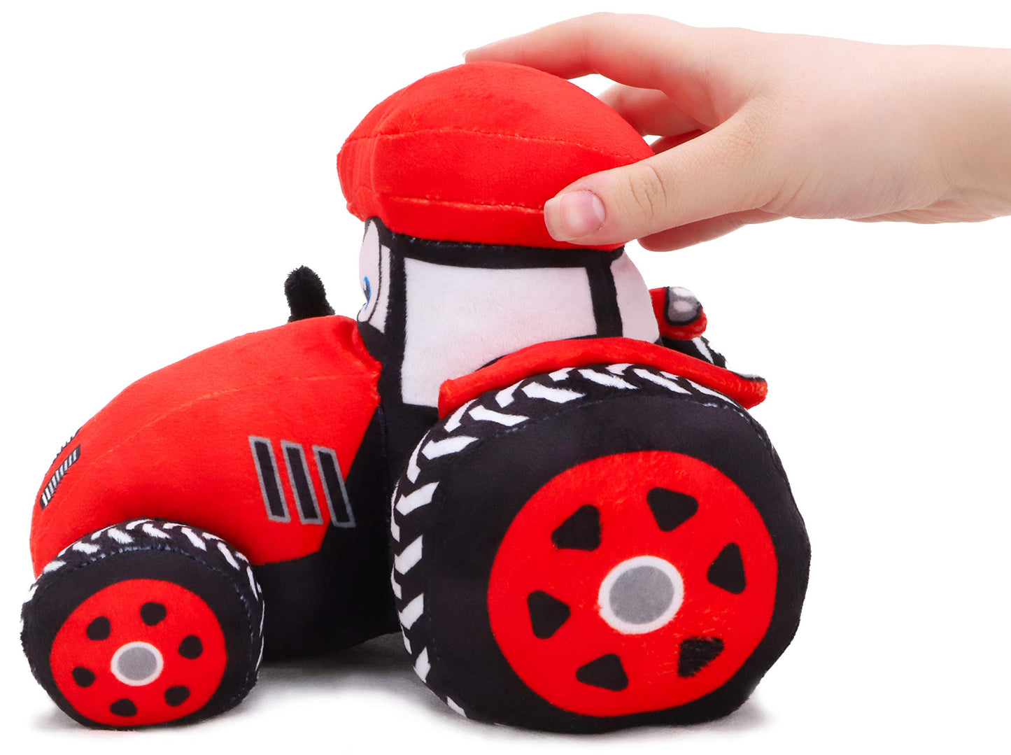 Toyland® 21Cm (8 Inch) Plush Farm Tractor - Boys Bedroom Decoration (Red)