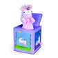 Jack Rabbit Creations Unicorn Jack in The Box Toy - Tin, Blue/Pink, 1 EA, Model B07HY9LRNZ