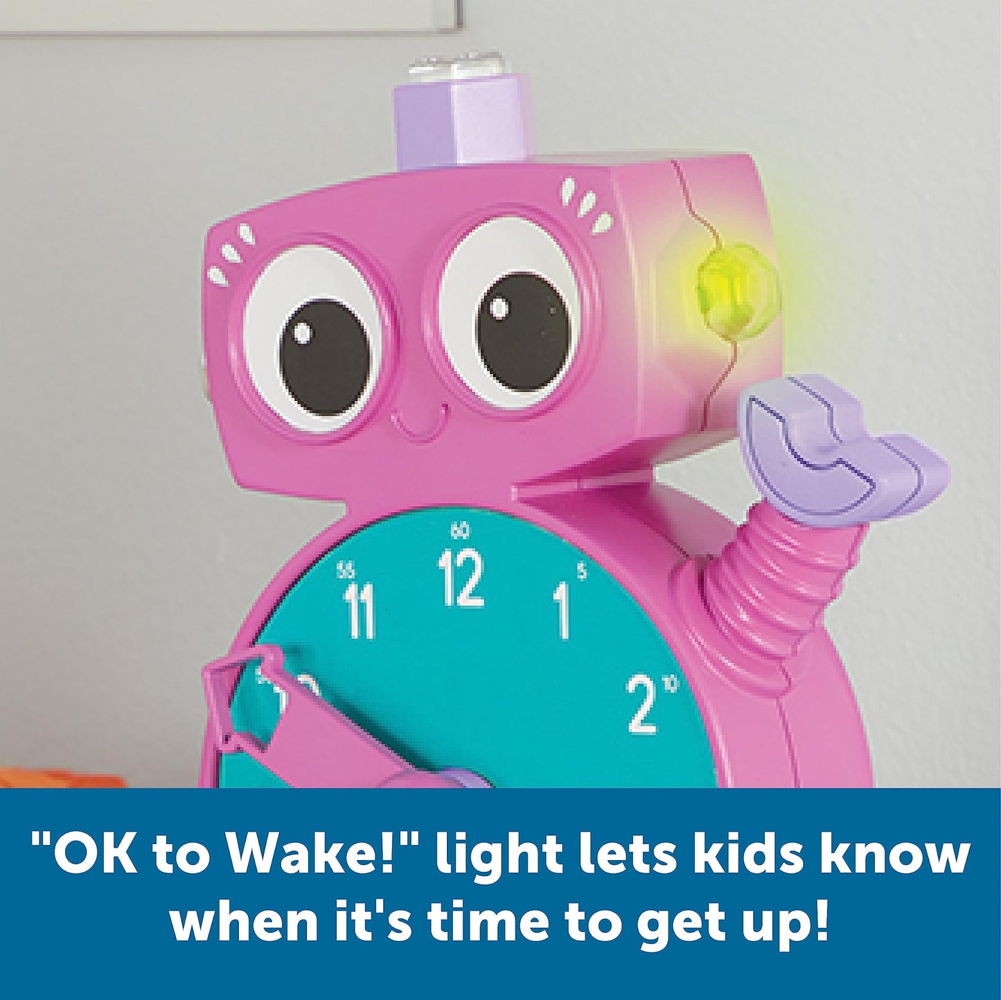 Learning Resources Tock The Learning Clock Pink, 1 Piece, Ages 3+, Educational Talking Clock