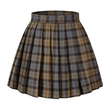 Beautifulfashionlife Women`S Mini Skirt Dance Costumes (3Xl, Brown Mixed Blue)