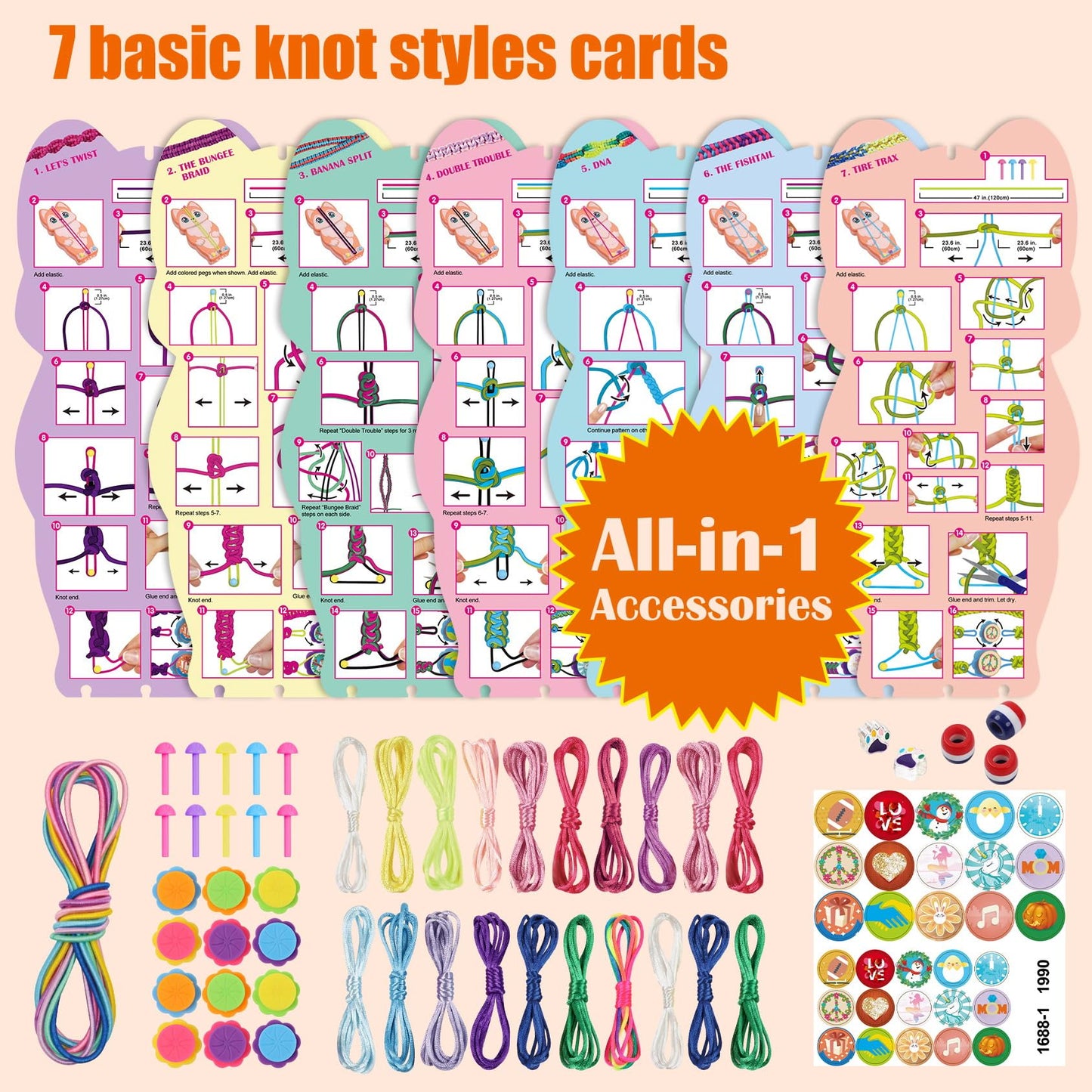 FUNiOi Bracelet Making Kit for Girls 8-10 12 Year Old - DIY Friendship Bracelets Crafts Toys for Kids Ages 6, 7+, Cool Birthday